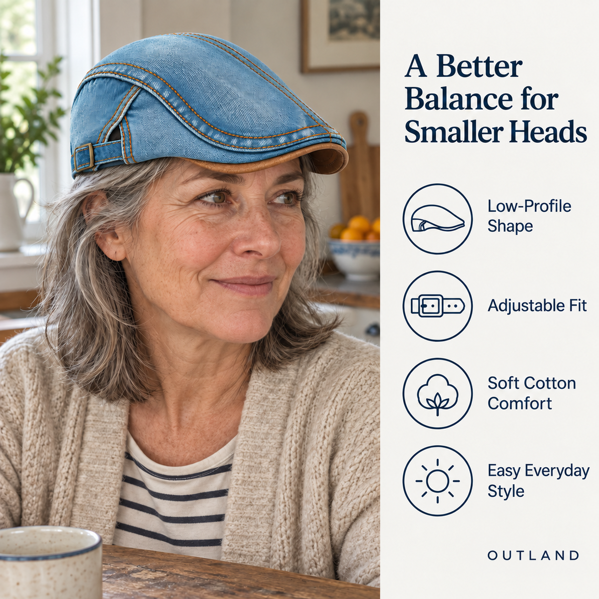 Helen cap benefits for women with smaller heads