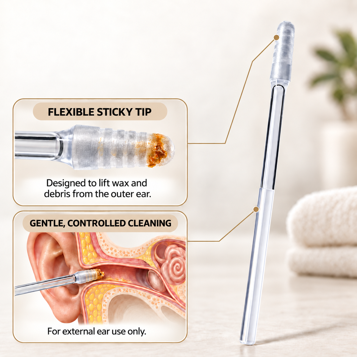 CleanStick – Reusable Ear Cleaner