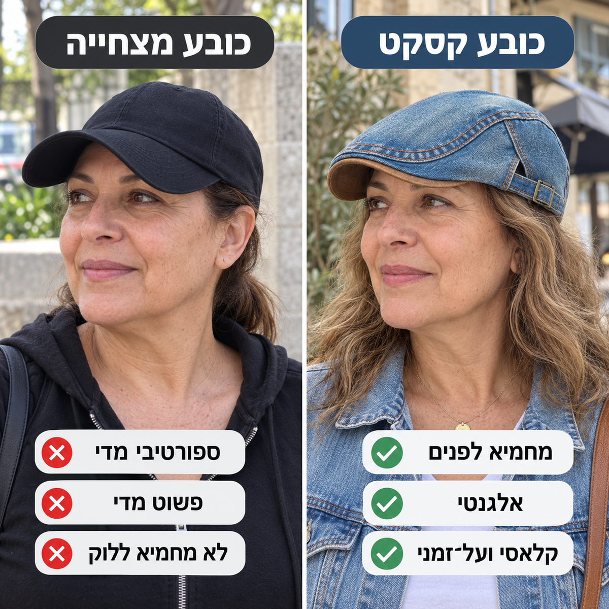 Helen – Classic Women’s Denim Cap