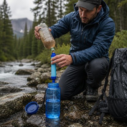 OUTLAND™ FLOW - Emergency Water Filter straw