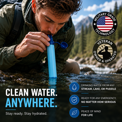 OUTLAND™ FLOW - Emergency Water Filter straw