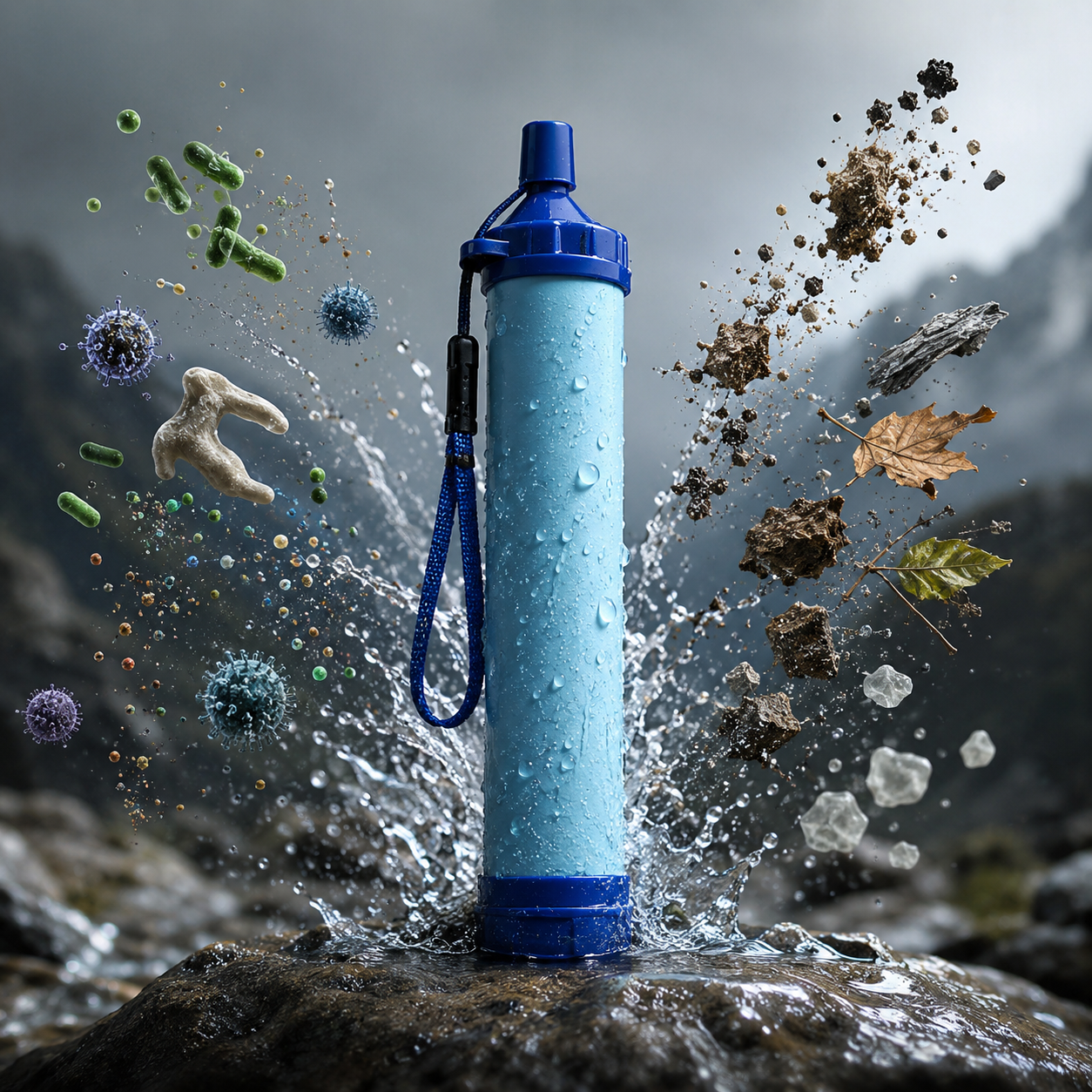 OUTLAND™ FLOW - Emergency Water Filter straw